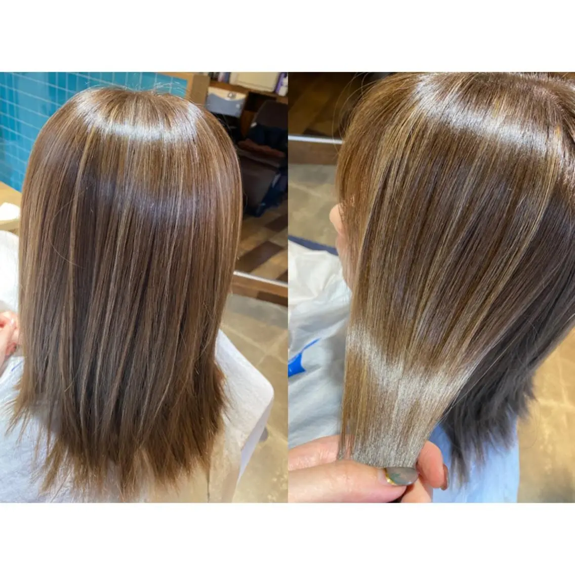 カラー 🩵盛れる顔周りヘア EMI🩵のヘアスタイル