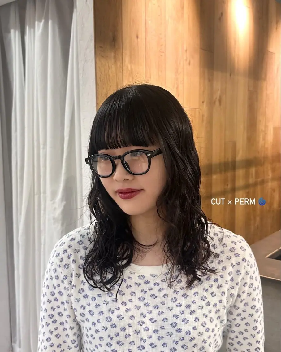 cut + perm🌀[men'sも🙆🏼]クイックトリートメント付きの写真