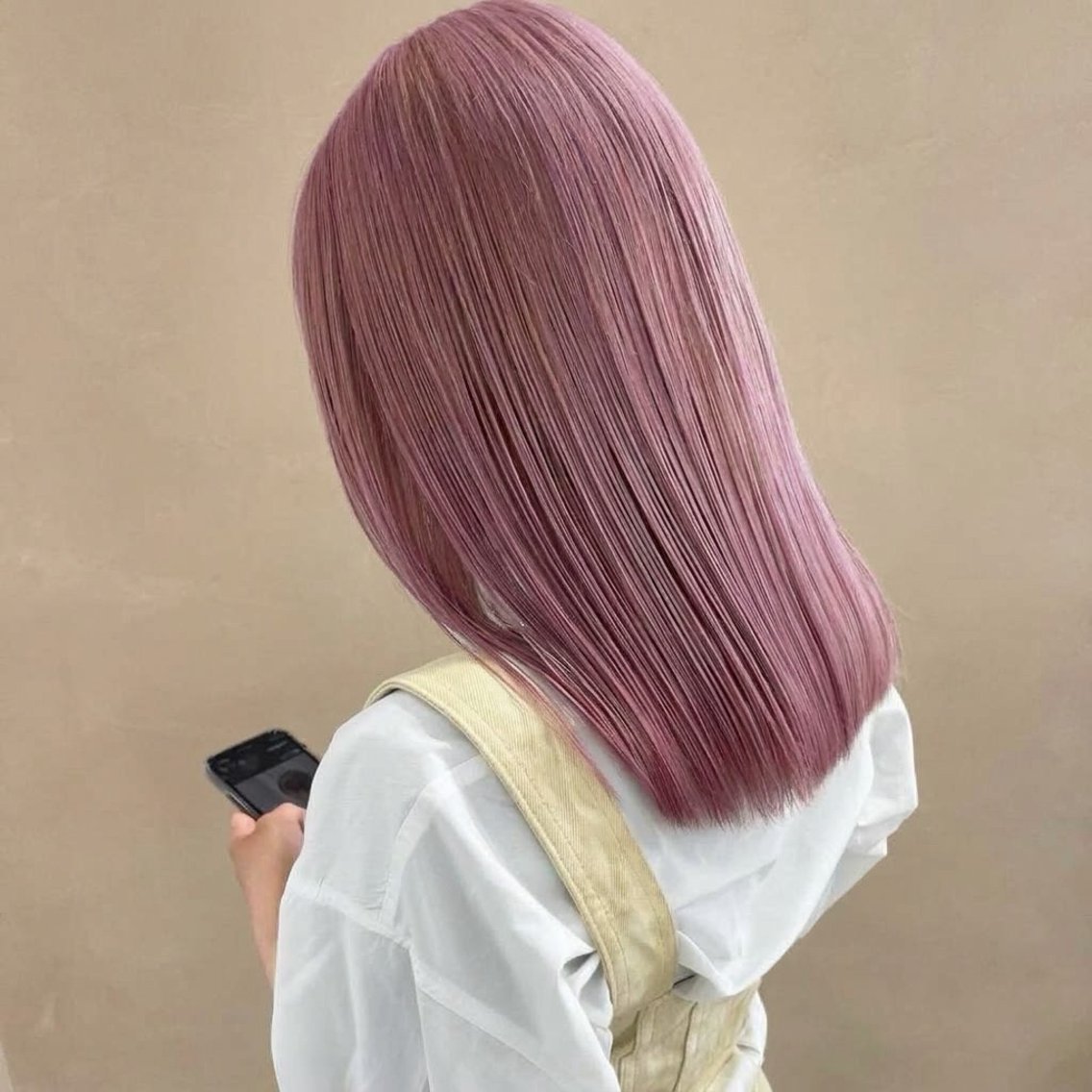 セミロング カラー 🪞盛れるハイトーン 🎀/ももかのヘアスタイル
