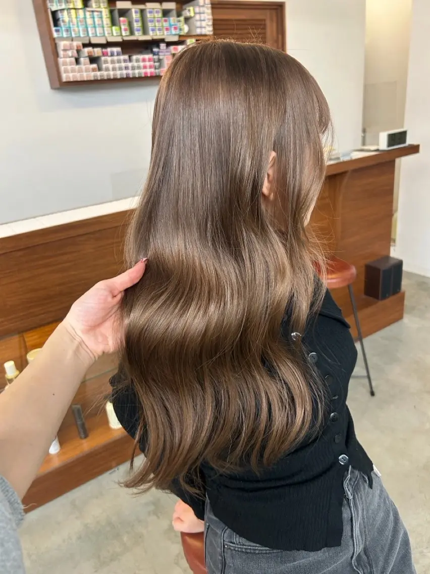 ロング カラー ブリーチ ヘアカラー 大阪梅田 ♡ ヒナのヘアスタイル