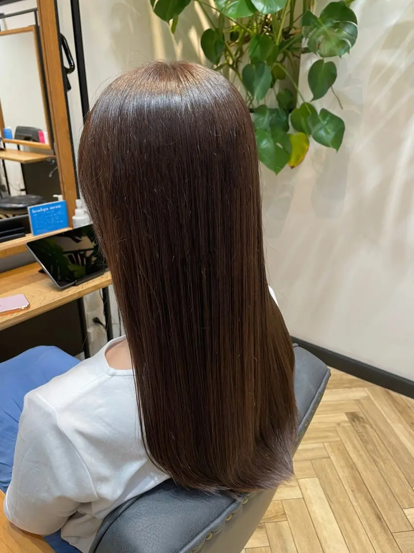 カラー グレージュ 望恵🌸 韓国🇰🇷スタイルのヘアスタイル