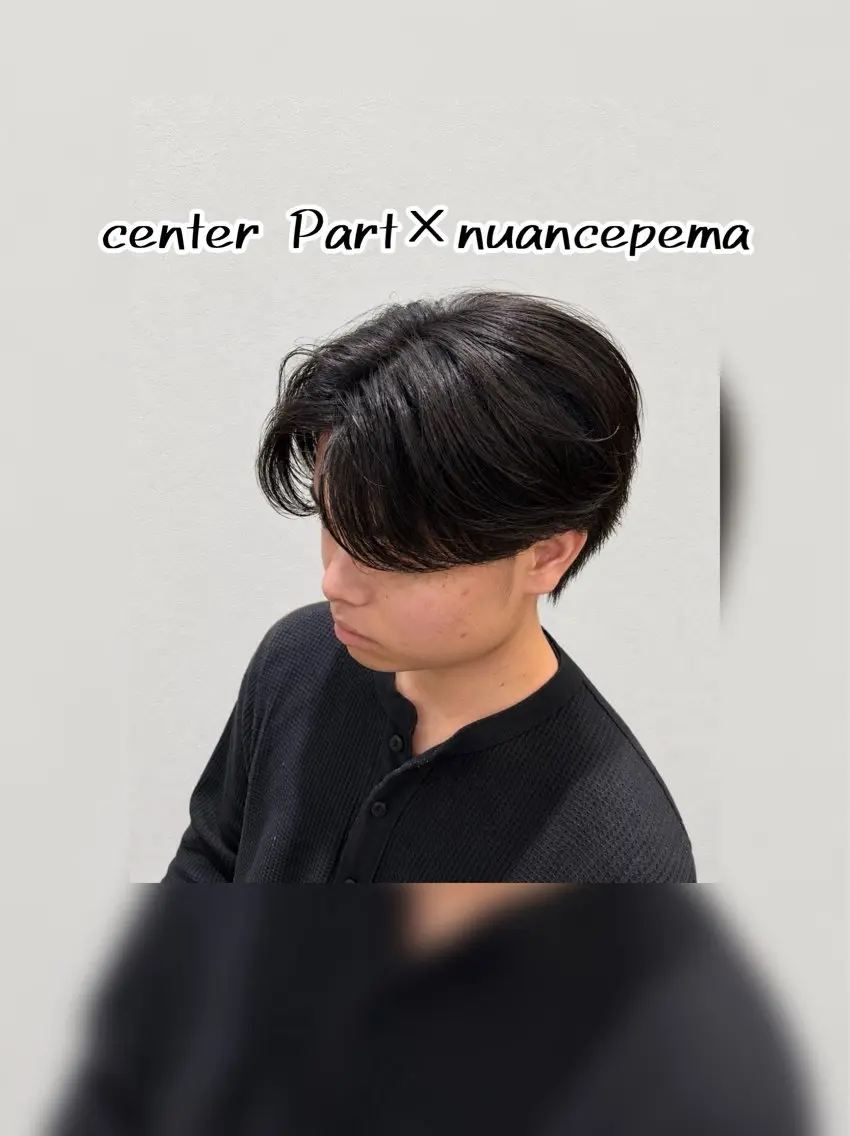 パーマ メンズ メンズパーマ ニュアンスパーマ カット パーマ 岡山メンズパーマ 白神珠梨のヘアスタイル