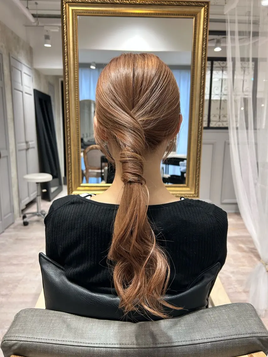 セミロング 徳永 侑紀のヘアスタイル