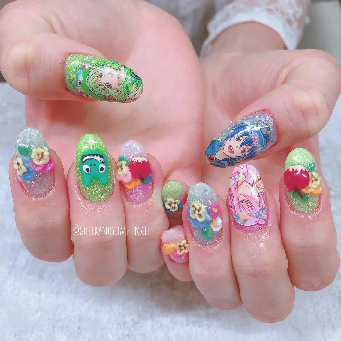 ネイル フラワーネイル ナナイチゼロ I.Naoのネイルデザイン