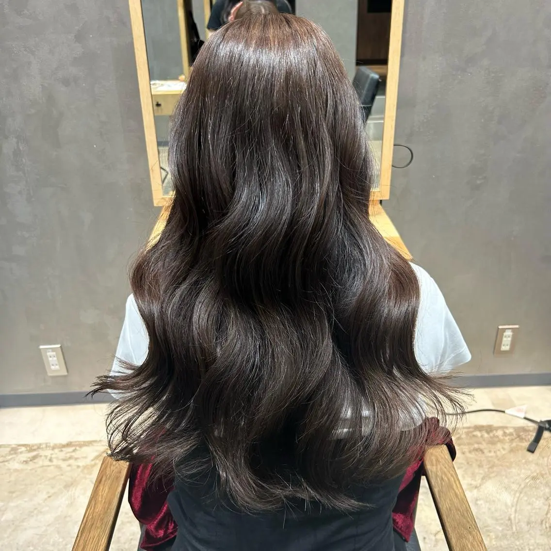 ロング カラー パーマ 椋 愛穂のヘアスタイル