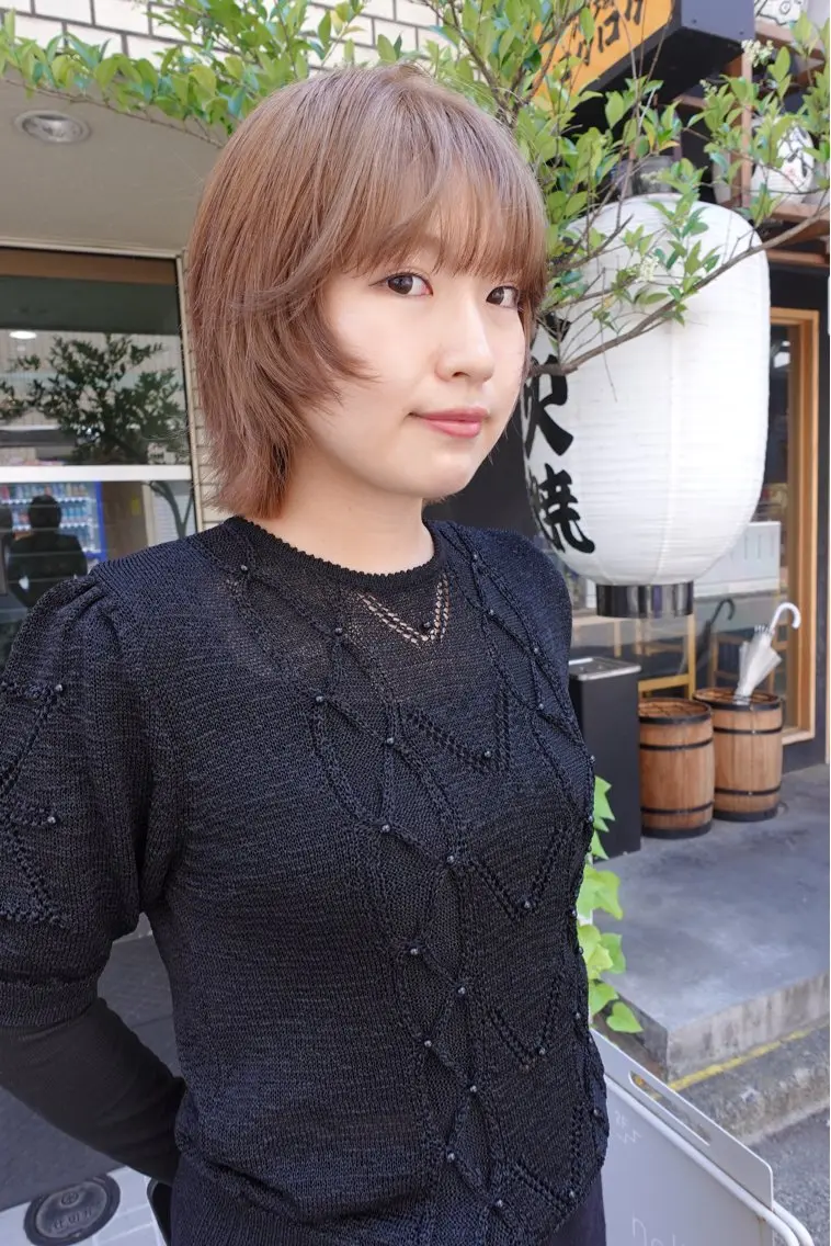 ミディアム カラー ヘアカラー sakura🌸 レイヤー/韓国ヘアのヘアスタイル