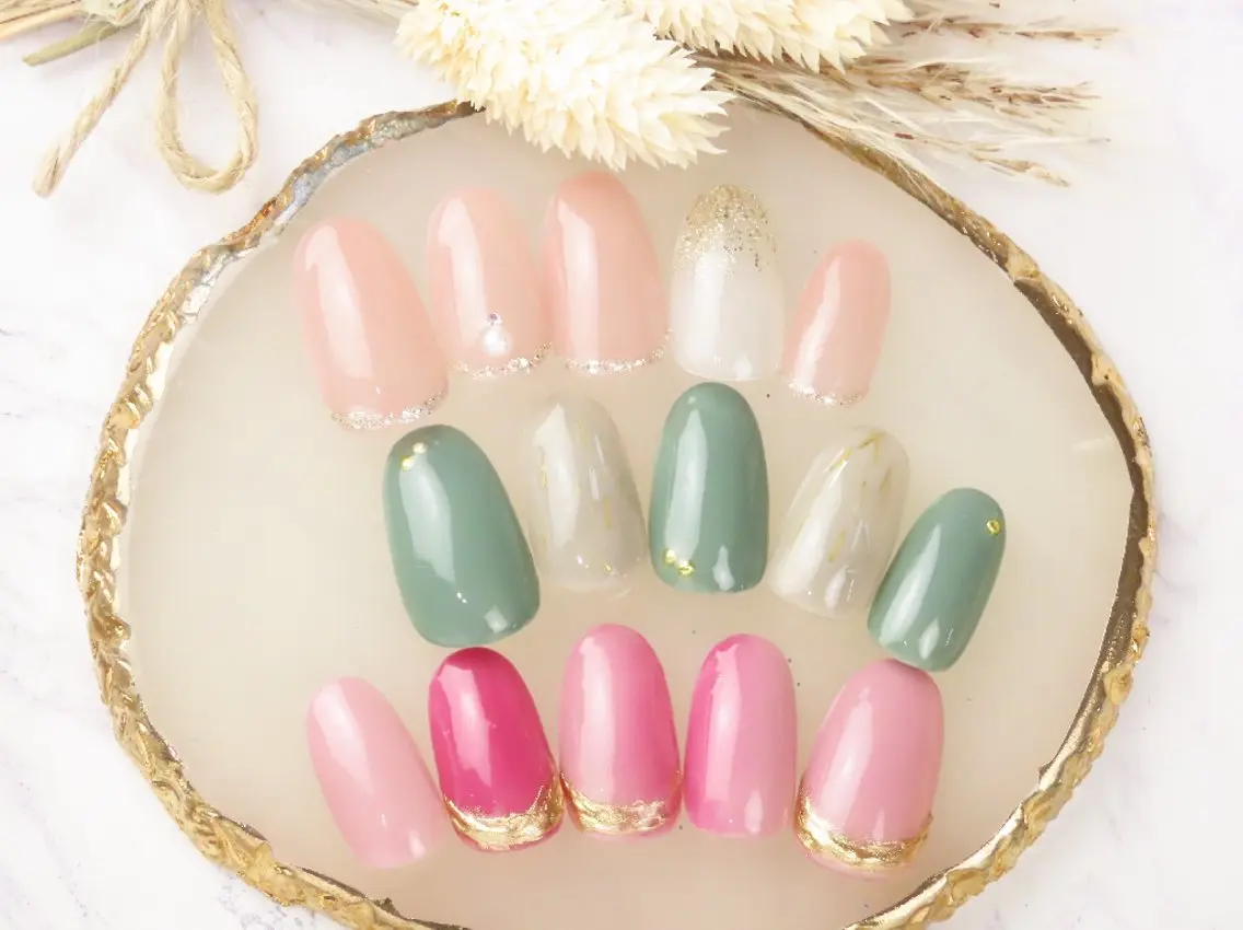 ネイル シンプルネイル ネイル&巻き爪サロン AKnailのネイルデザイン