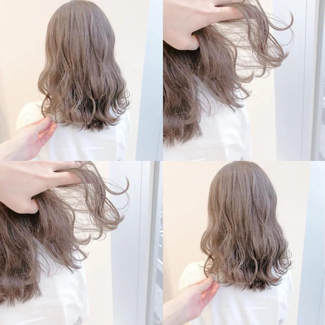 ミディアム カラー 横浜ブリーチムラ直し ハイトーン/ブリーチのヘアスタイル