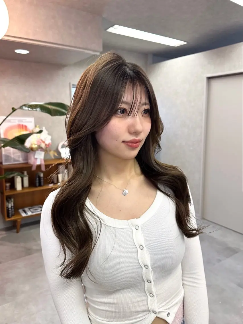 ロング カラー パーマ ヘアアレンジ ロングレイヤー レイヤーカット ロング Hz【ヘルツ】 masakiのヘアスタイル