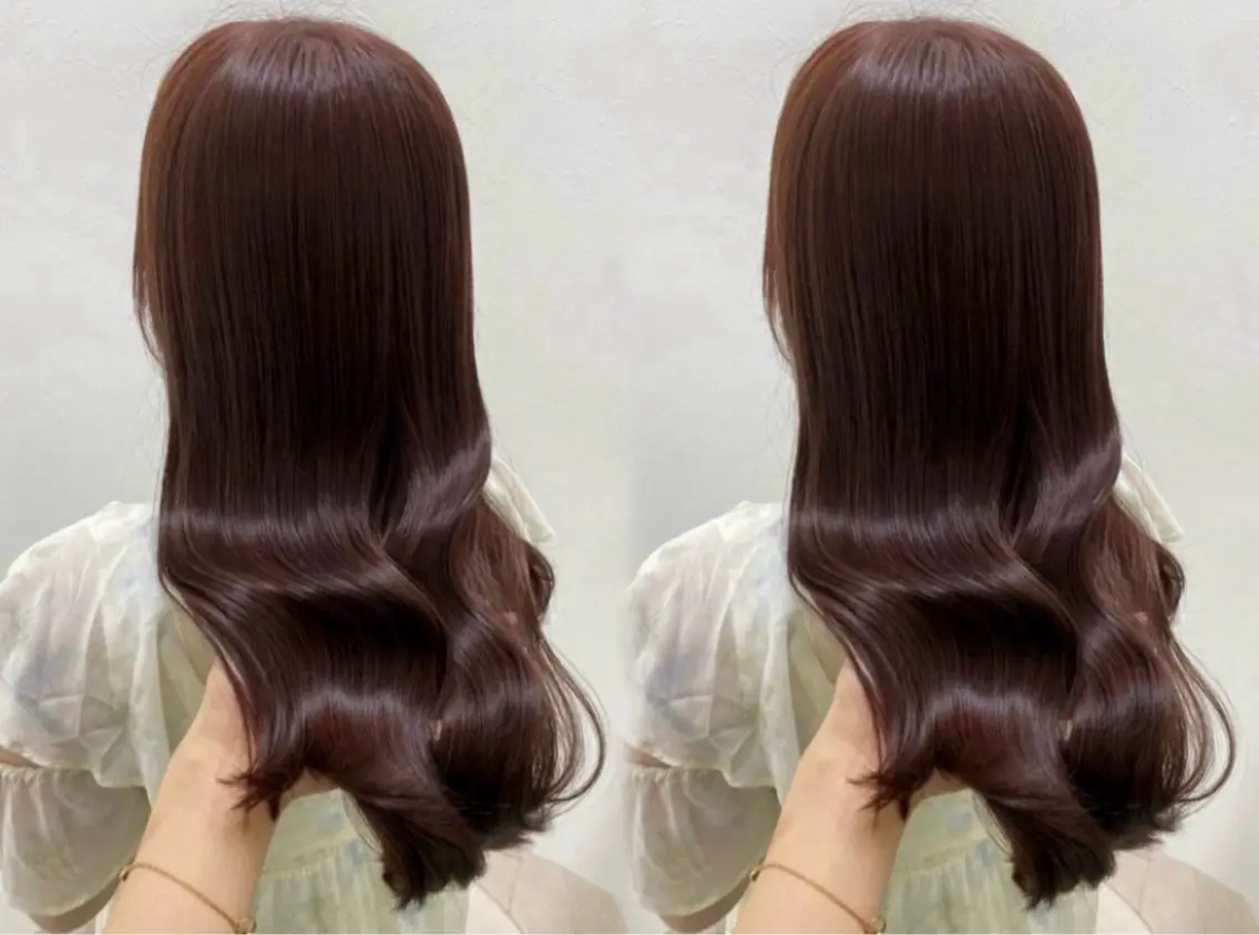 ロング カラー ブラウンカラー チョコレートブラウン トリートメント ヘアカラー マツエク/髪質改善✨ マツパ🫧ゆりな🦕のマツエク・マツパデザイン