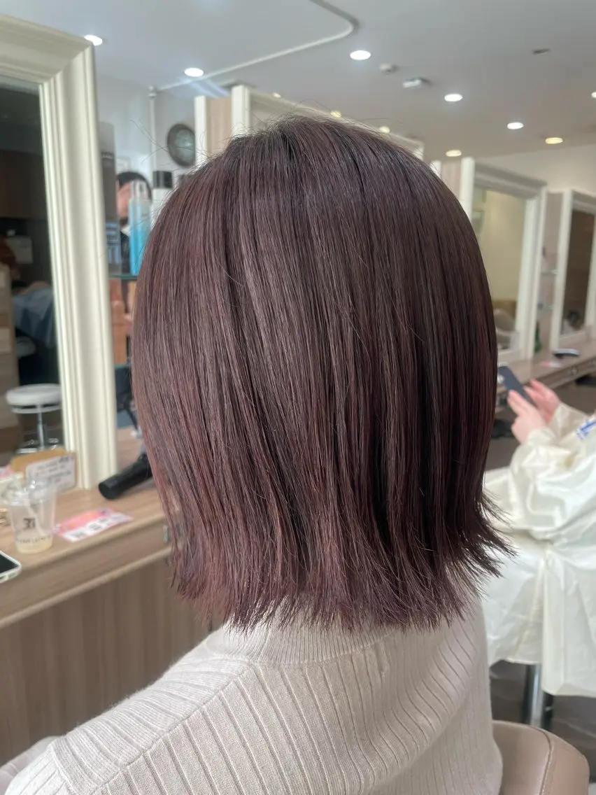 ショート カラー ヘアアレンジ カット ヘアカラー トリートメント 韓国ヘアメイク🎀/ 縮毛矯正✨山本媛香のヘアスタイル