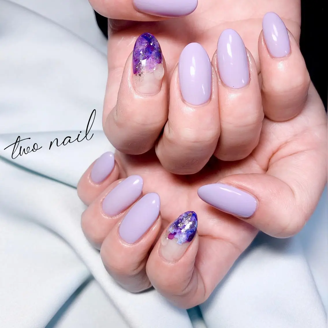 ネイル アートネイル フットネイル ハート ニュアンスネイル ホワイト two nailのネイルデザイン