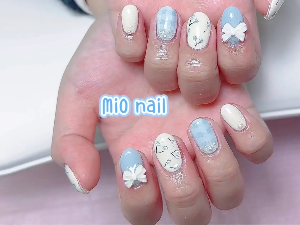 ネイル ジェルネイル 韓国ネイル 持ち込み オフィスネイル ワンホンネイル MiO Nailのネイルデザイン