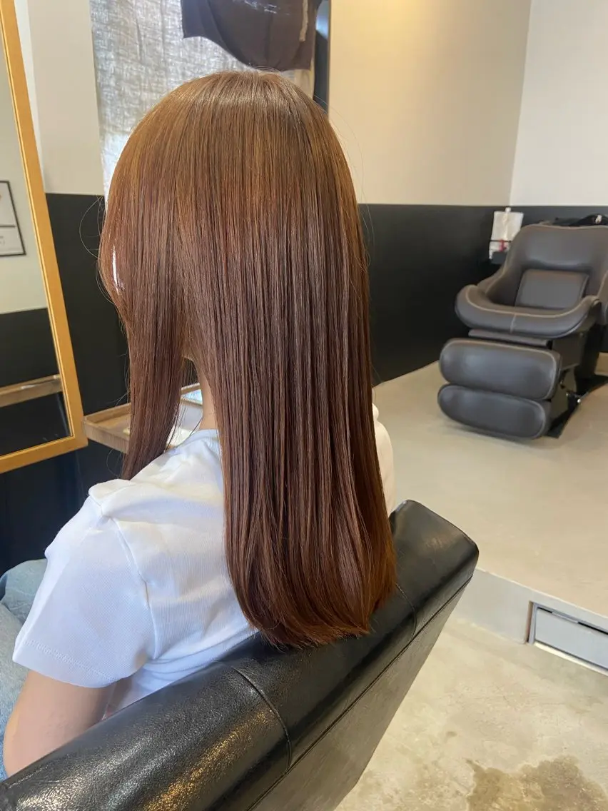 セミロング 縮毛矯正 💫縮毛矯正/ カット💫徳永あい子のヘアスタイル