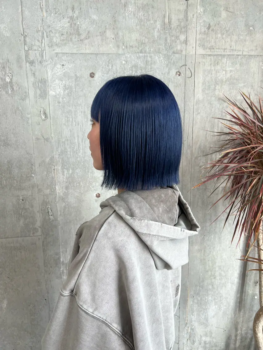 ミディアム カラー カット ヘアカラー トリートメント azumi/グレー ジュ/オリーブ/縮毛のヘアスタイル
