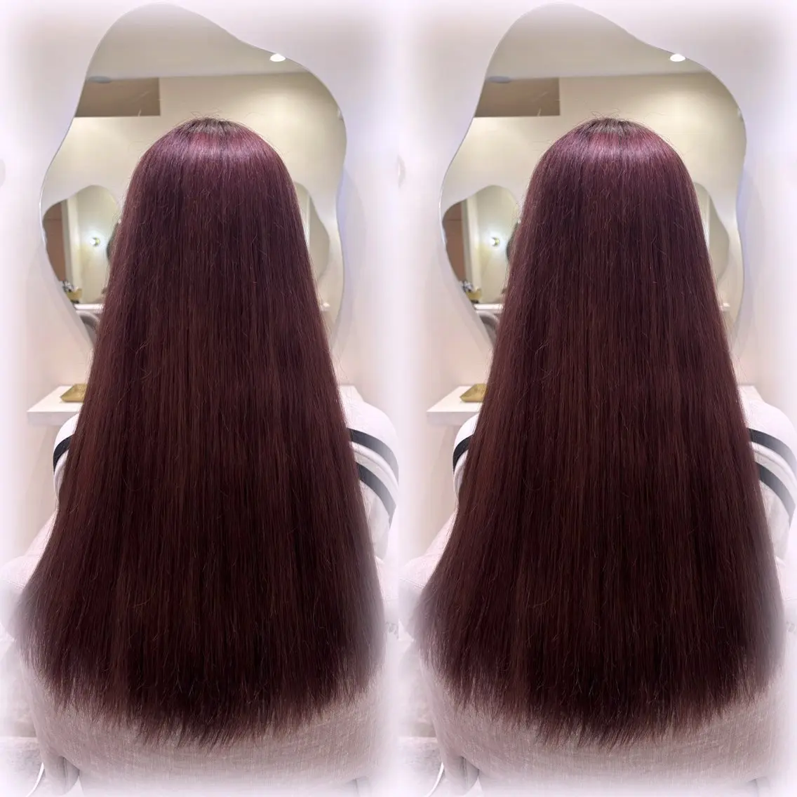 ロング カラー 猪妻 采蘭のヘアスタイル