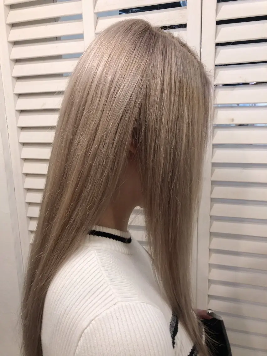 セミロング カラー ブリーチ ダブルカラー 【メンズカット】 澤下瑛一のヘアスタイル
