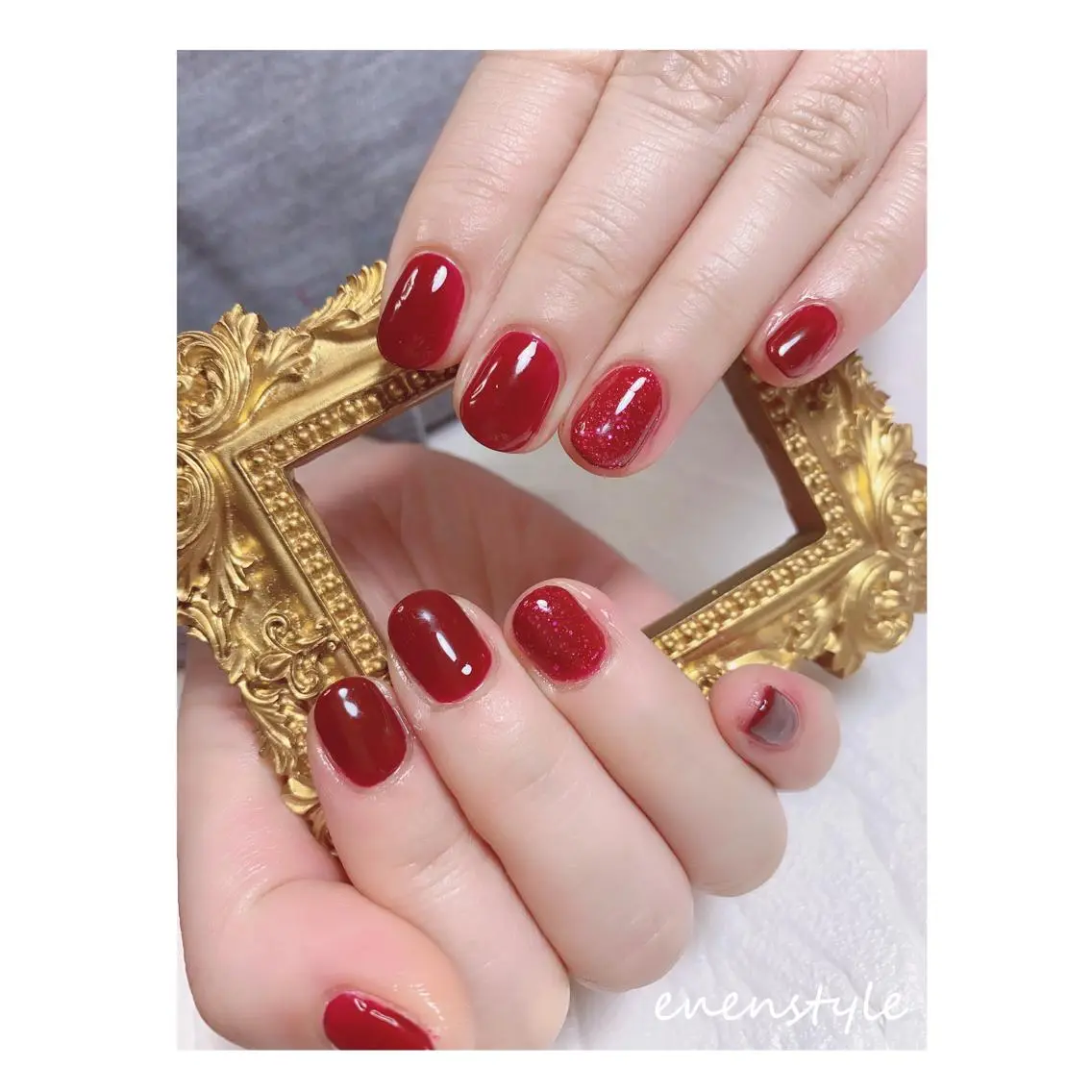 ショート ネイル ジェルネイル ニュアンスネイル オフィスネイル ワンカラーネイル パラジェル 🐾enen style 🐾のネイルデザイン