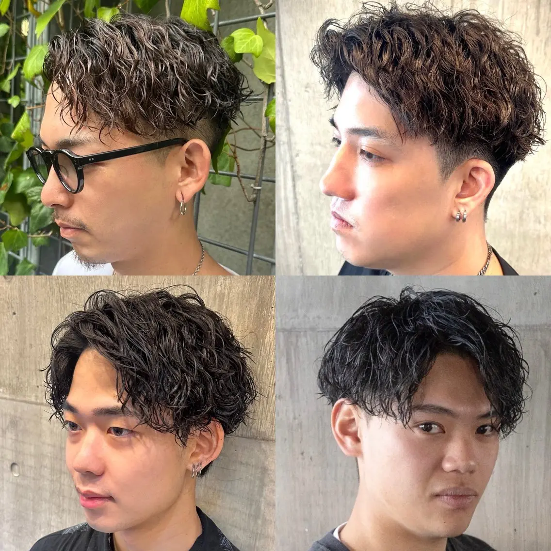ショート パーマ メンズ メンズパーマ ツイストスパイラルパーマ スパイラルパーマ カット パーマ トリートメント ツイスパ/メンズ パーマ/歩夢のヘアスタイル