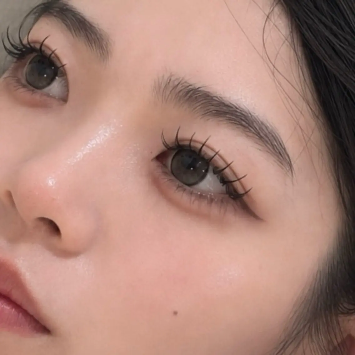 マツエク・マツパ 束感まつ毛 フラットラッシュ 韓国風マツエク ナチュラル まつげパーマ 束感まつ毛/透明感 Yuuka🤍🫧のマツエク・マツパデザイン