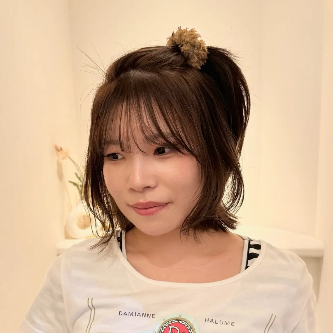 ミディアム カット ヘアカラー トリートメント モテhair♡.* マツエク/さくら🍨のヘアスタイル