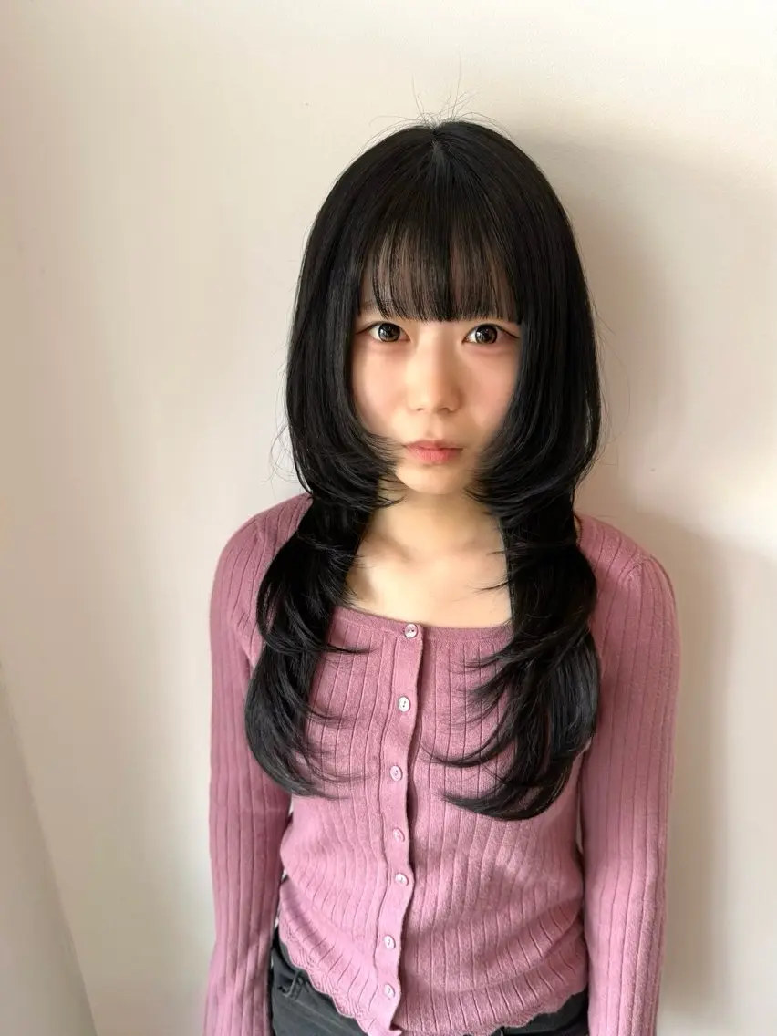 ロング カラー ロングレイヤー レイヤーカット ロング カット ヘアカラー WATANABE MISAKIのヘアスタイル