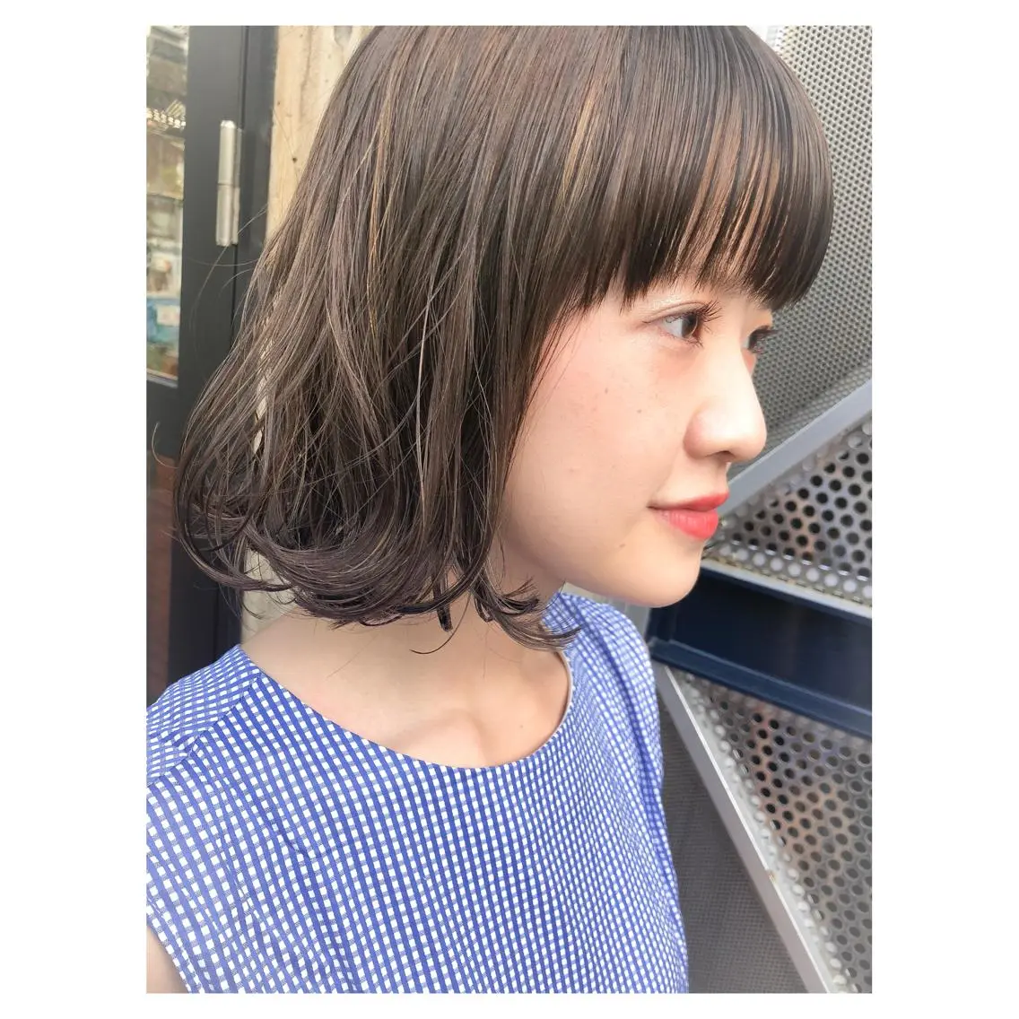 ミディアム カラー ベージュカラー ハイライトカラー ボブ ハイライト カット ヘアカラー トリートメント ヘアセット センスをお届けします 大谷将生infpのヘアスタイル