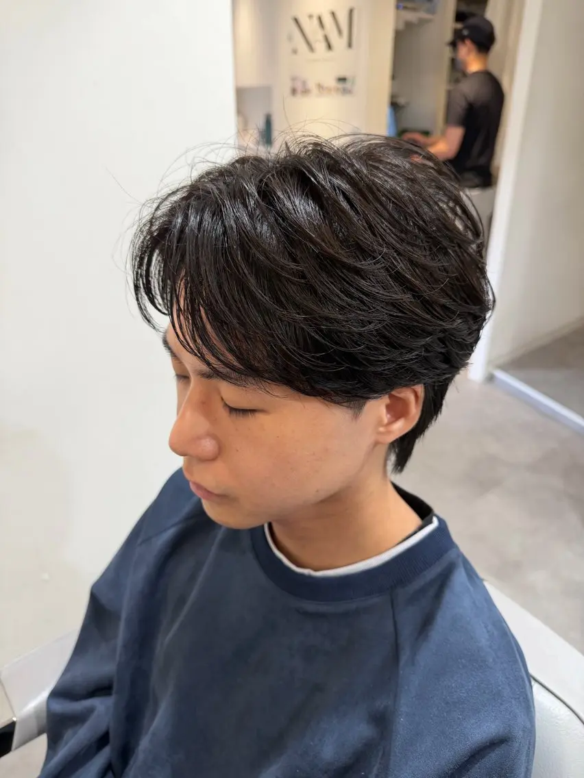 パーマ メンズ フェザーパーマ メンズパーマ 松戸メンズパーマ特化 /野原健太のヘアスタイル