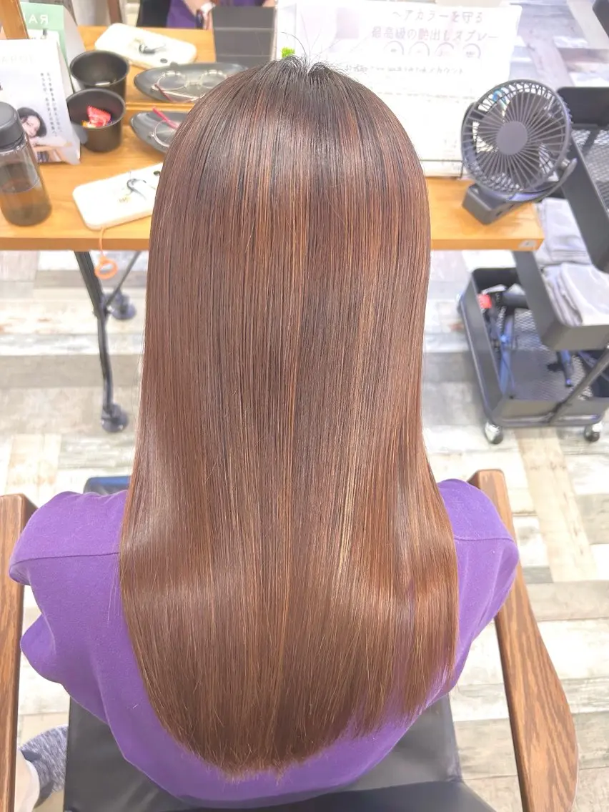 【フルコースメニュー💖】縮毛矯正✨+カット✂️+髪質改善トリートメント🫧の写真