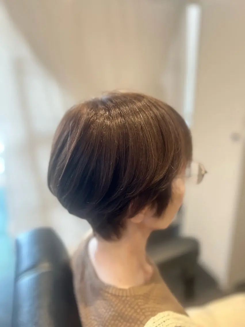 ショート カット ヘアカラー トリートメント ヘッドスパ Terra hair makeのヘアスタイル