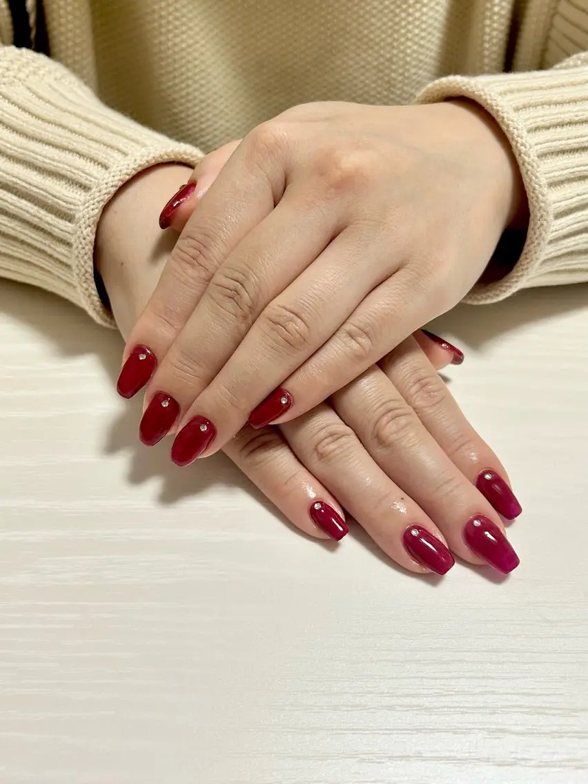 ネイル ワンカラーネイル ハンドネイル 【malunail】 まるねいるのネイルデザイン