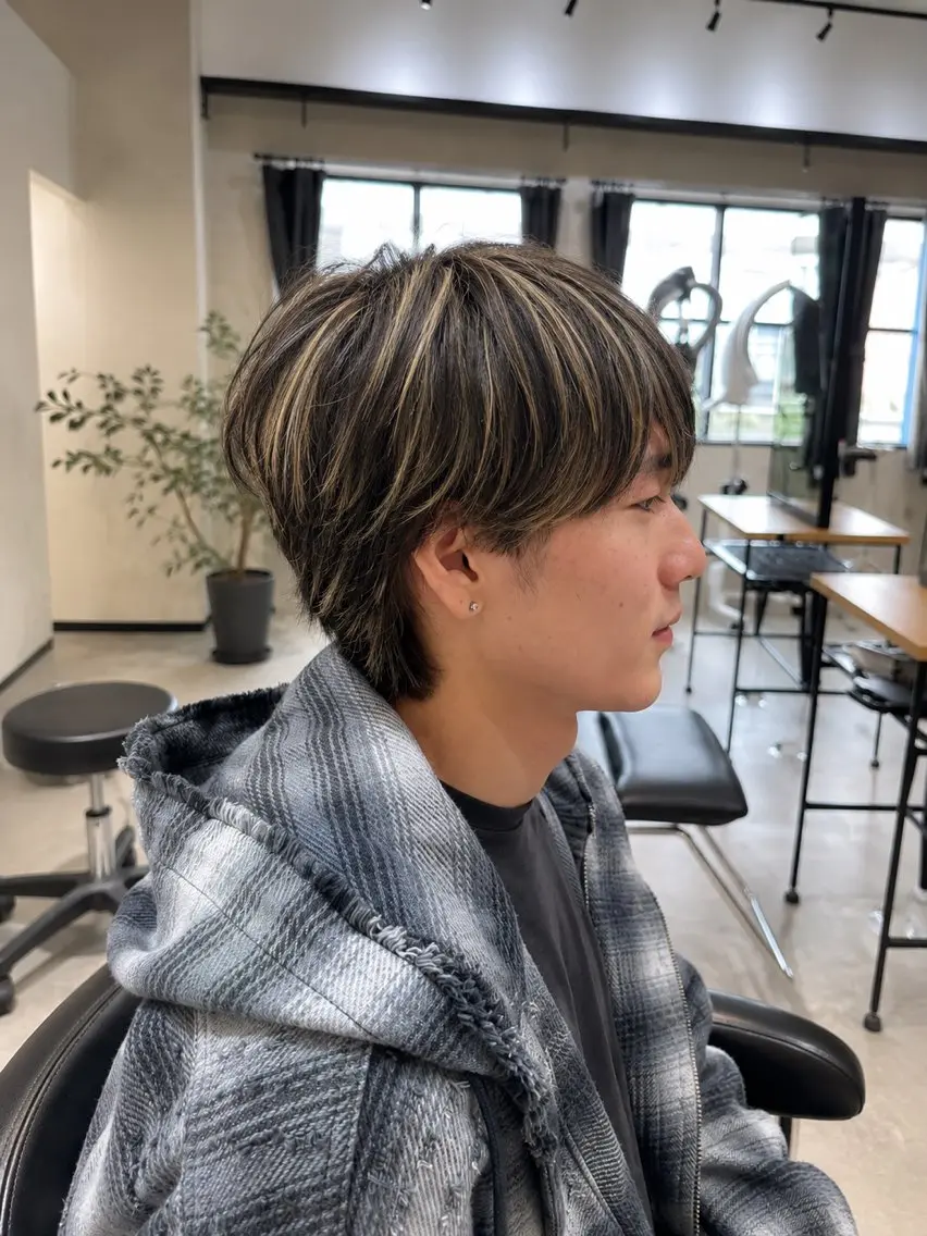 ショート カラー メンズ カット ヘアカラー トリートメント メンズカット/ 縮毛矯正/haruのヘアスタイル