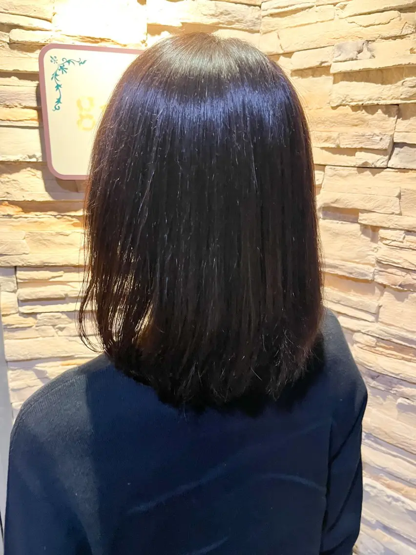 セミロング 縮毛矯正 ✂︎grace ✂︎mahoのヘアスタイル