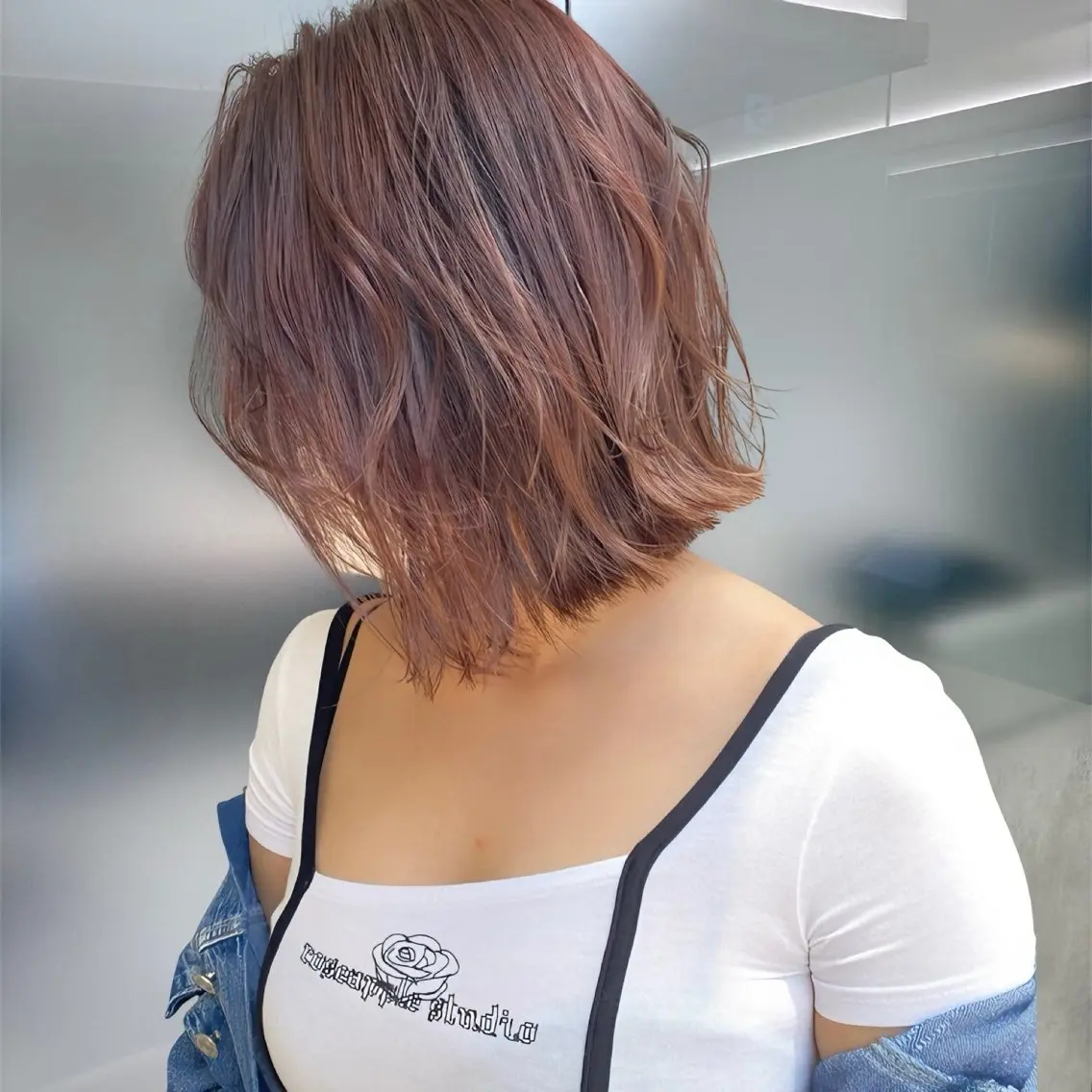 ショート カラー カット ヘアカラー トリートメント 癖毛救済✂️ボブ /髪質改善ストレートのヘアスタイル