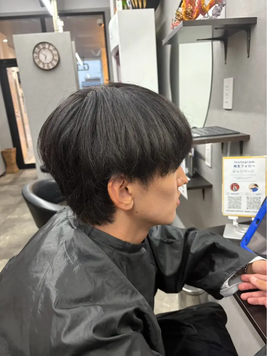 パーマ メンズ 縮毛矯正 ヘアセット 🌹ミラクル美容師 🌹くっぽのヘアスタイル