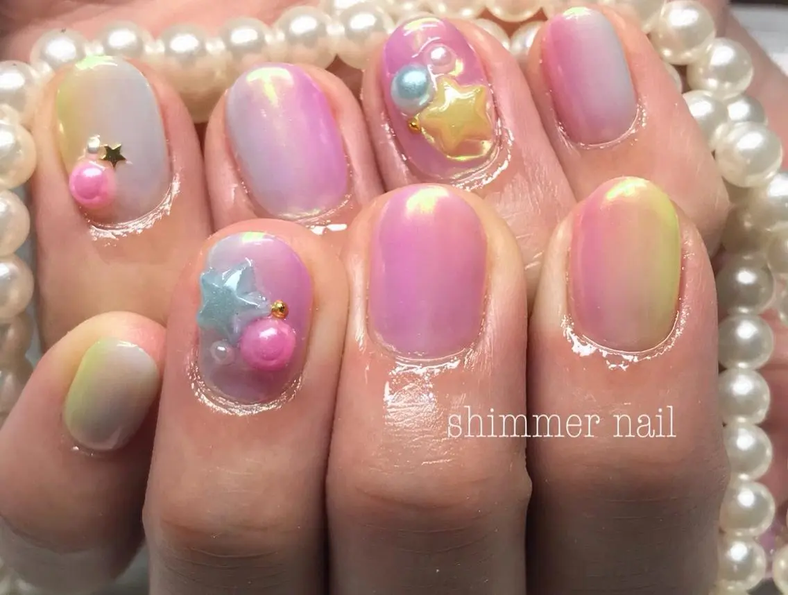 ネイル 持ち込み Shimmer Nail⋆*✩のネイルデザイン