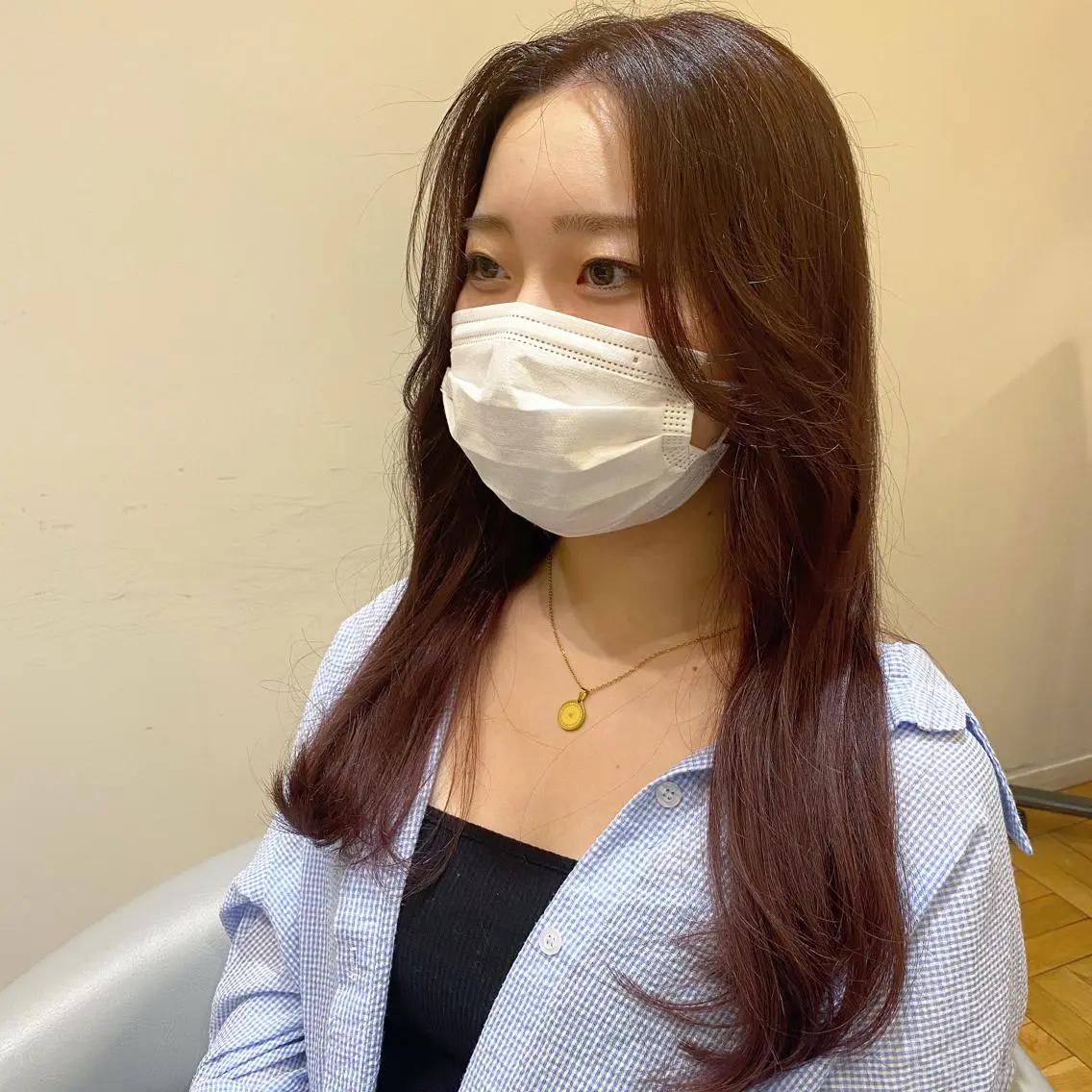 ロング カラー ブラウンカラー ショコラブラウン 透明感カラー 韓国風ヘア キタド アミのヘアスタイル