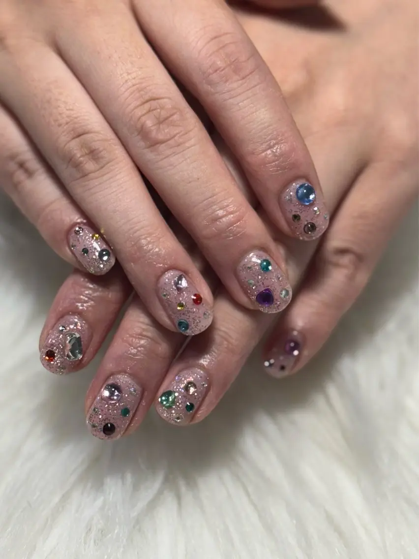 💎 bedazzledネイル💎※オフ無料、パーツ代込みの写真