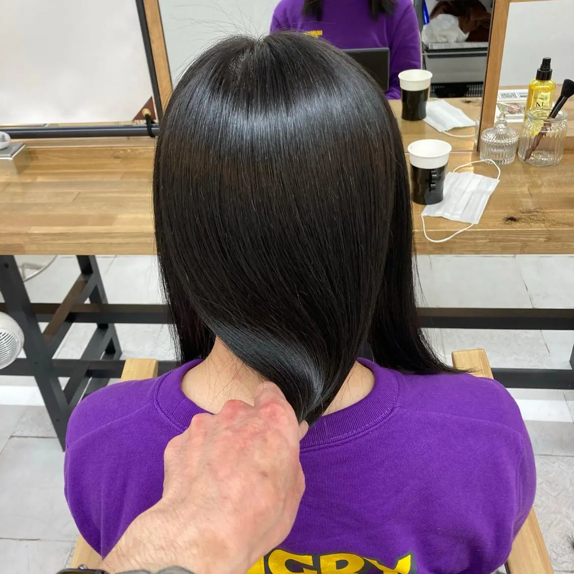 ミディアム トリートメント 韓国レイヤーカット★ 小林大樹のヘアスタイル