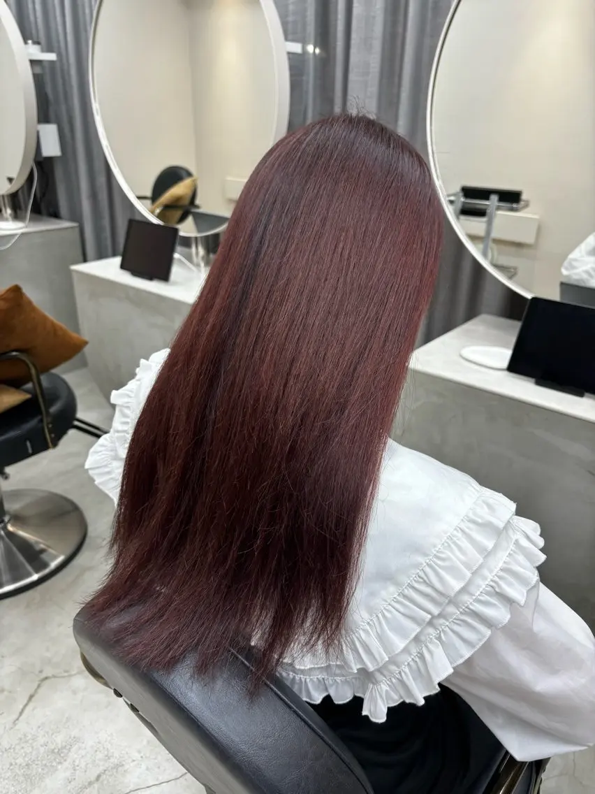ロング カラー ブリーチ ダブルカラー ブリーチなしカラー 🎀川越🤍透明感 カラー  uRaraのヘアスタイル