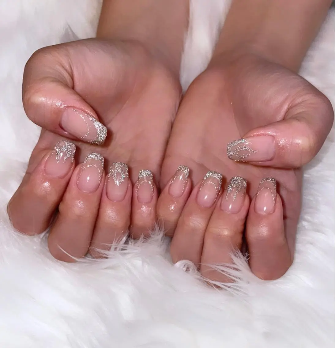 ネイル フラッシュネイル ラメ(グリッター) BELLUNA Mizuki❤︎のネイルデザイン