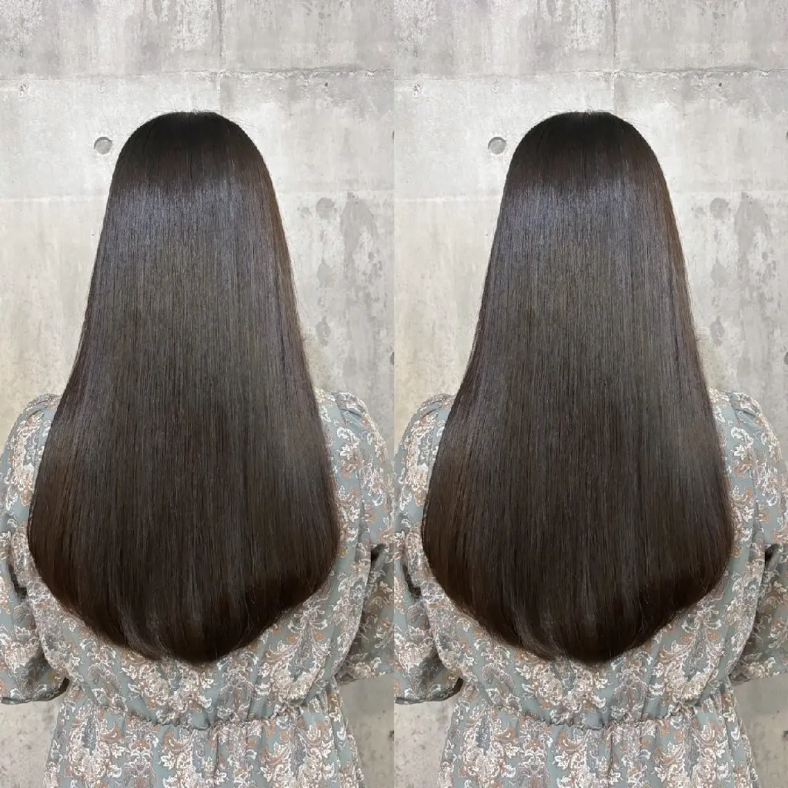 セミロング 髪質改善 縮毛矯正 トリートメント 酸性ストレート 髪質カラー特化 akiのヘアスタイル
