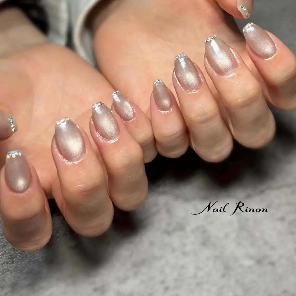 ネイル マグネットネイル ハンドネイル Nail Rinonのネイルデザイン