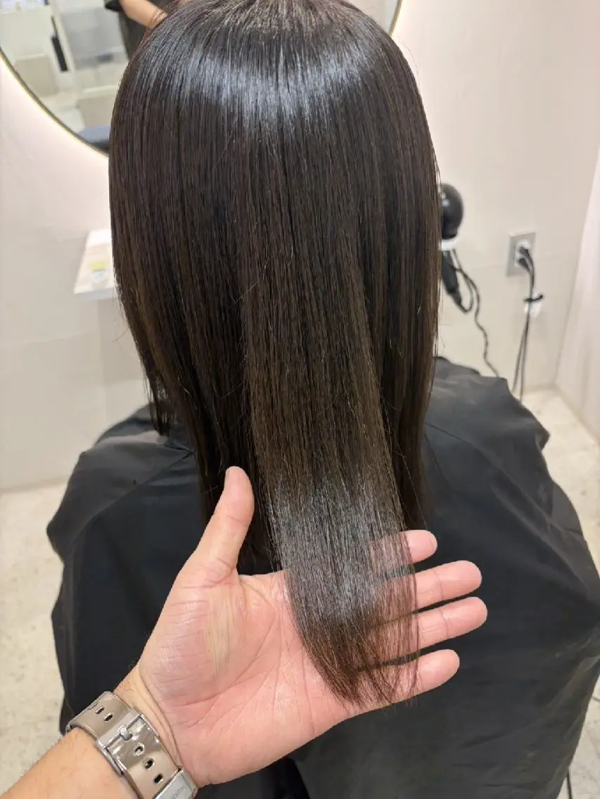 ロング カラー トリートメント カット トリートメント メンズ特化韓国パーマ 曲がる縮毛植田俊樹のヘアスタイル
