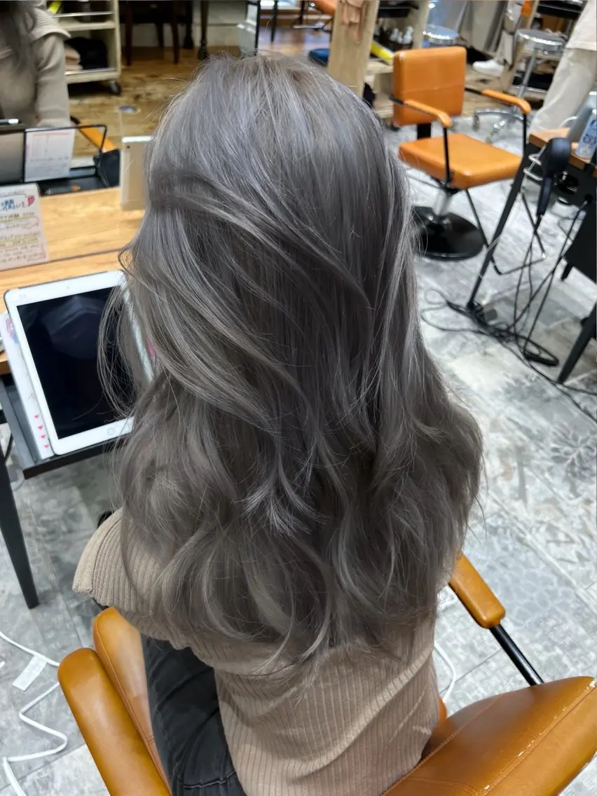 ロング カラー 映える顔まわり/前髪 特化 💗 ユキマのヘアスタイル