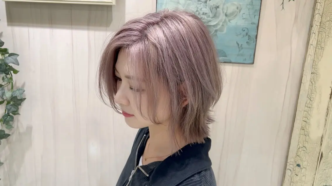 ミディアム ボブレイヤー ボブ レイヤーカット 坂 直樹のヘアスタイル