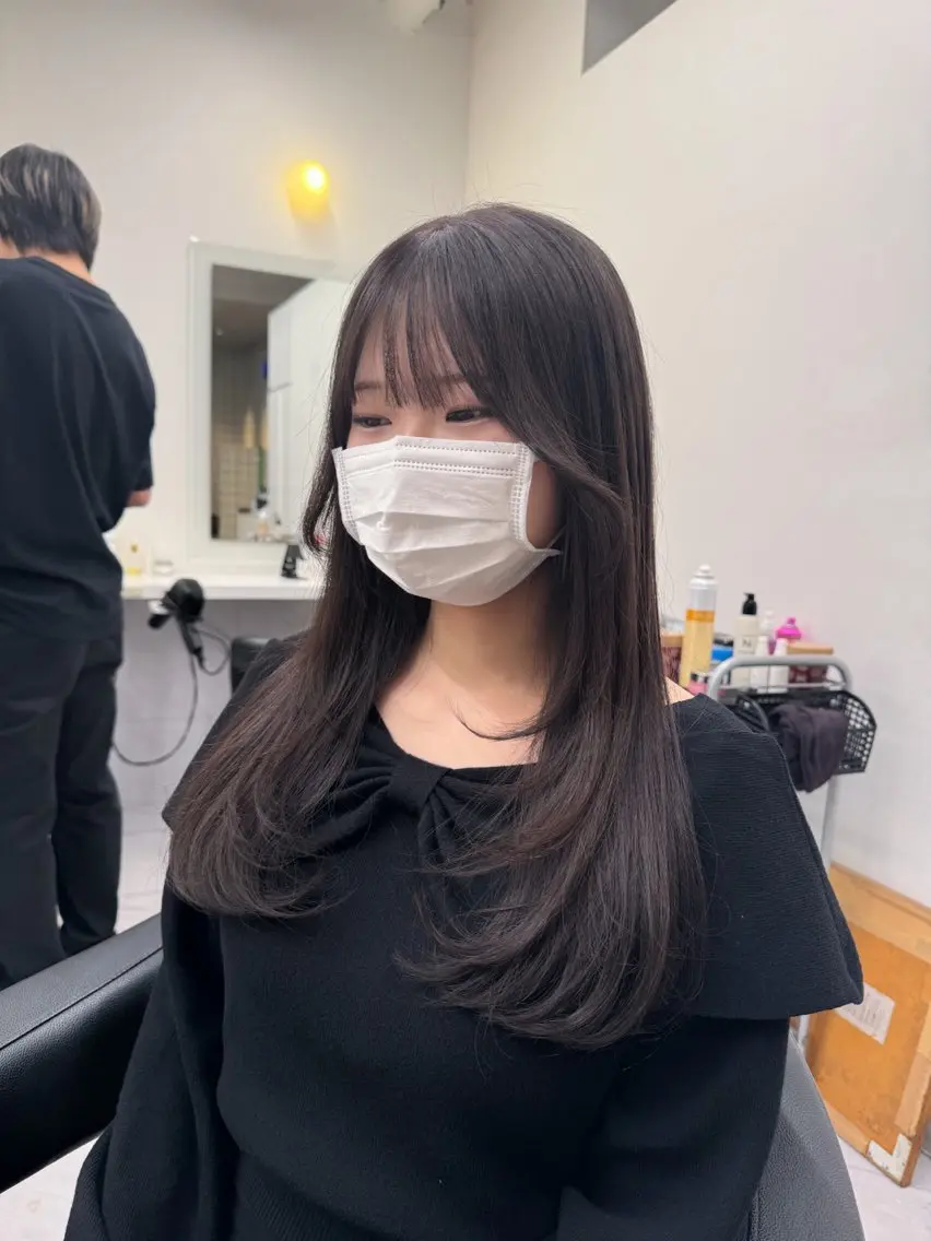 ロング カラー ヘアアレンジ Over hair_ misakiのヘアスタイル