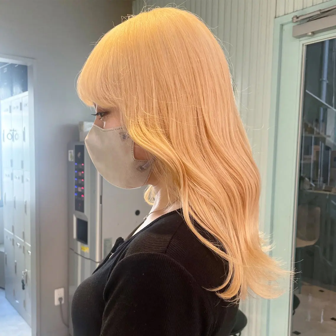 セミロング カラー 【美髪矯正/絹髪】 🎀hinano🎀のヘアスタイル