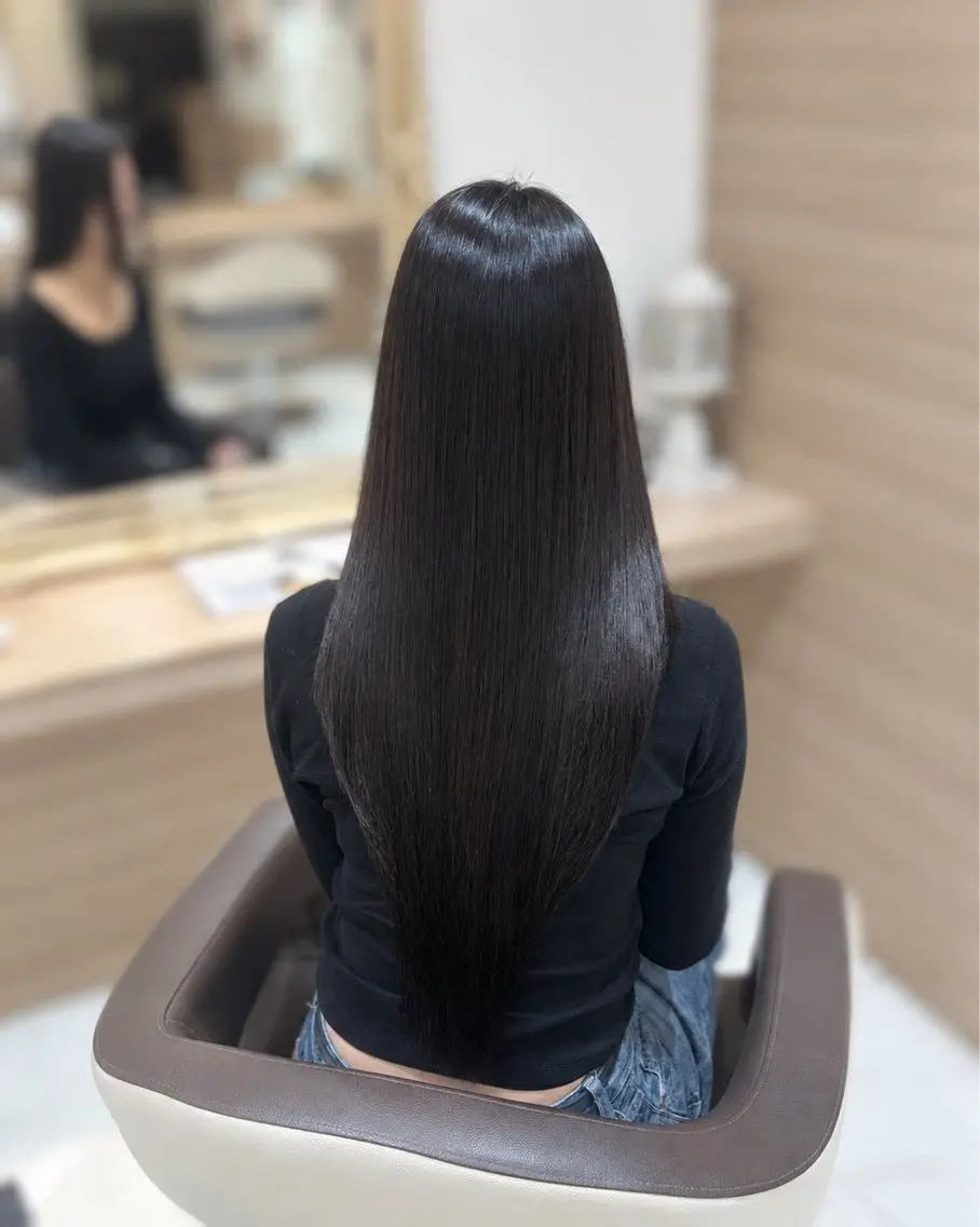 ロング 縮毛矯正 トリートメント みわ トゥメ美容師💎💞のヘアスタイル