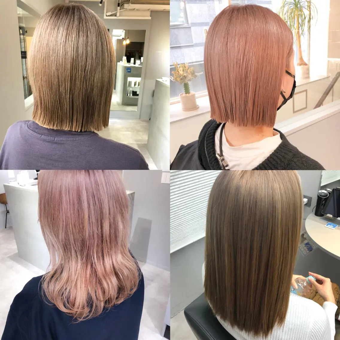 ミディアム カラー ヘアアレンジ cherir髪質改善 パーソナルカラー診断のヘアスタイル